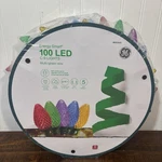 New 100 Ge Energy Smart Diamond Faceted Multi-color C9 Led Lights Reel 66FT. Fixed Price $50.00.