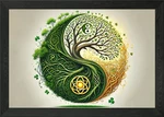 Celtic Equinox : Yin Yang Tree Of Framed Wall Art Poster Canvas Print Picture. Fixed Price $40.27.