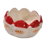 Vintage Royal Norfolk Christmas Santa Face Holiday Ceramic Candy Nut Dish Bowl. Fixed Price $10.00.