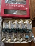 Holiday Time 10 Light Set Angels Gold Wings Tree Clips. Fixed Price $19.90.