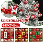 12/44PCS Christmas Tree Ornament Balls Shatterproof Holiday Baubles Decoration. Fixed Price $23.99.