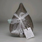4 Akcam Turkish Glass Silver Glitter Appetizer Party Plates Dish Merry Christmas. Fixed Price $25.00.