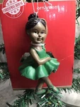 Ballerina Hanging Christmas Tree Ornament Green Dress.. Fixed Price $17.88.