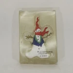Department 56 Snowman Christmas Ornament Porcelain Scarf Hand Painted Both Sides. Fixed Price $8.57.