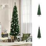 Homcom Artificial Slim Christmas Tree Holiday Home Cor With Pine Cones. Fixed Price $54.99.