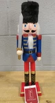 Northlight 14" Wood Blue & Red Christmas Nutcracker Soldier Sword Box!. Fixed Price $49.82.