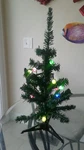 Tabletop Christmas House 18" Artificial Pine Tree W/ Stand & Led Light. Fixed Price $9.99.