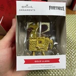Hallmark Fortnite Golden Loot Llama Christmas Tree Ornament New 2024 Nib. Fixed Price $11.02.