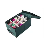Elf Green Christmas Ornament Storage Chest Holds 24 Bulbs W/ 4" Dividers. Fixed Price $24.99.
