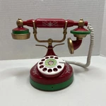 Gemmy Santa's Holiday Hotline Christmas Talking Rotary Telephone Works. Fixed Price $29.95.