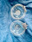 Art Deco Mudpie Turtle Fused Doted Glass Pewter Rimmed Bowl. Fixed Price $50.70.
