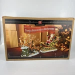 Vtg Members Mark Santa Sleigh With Reindeer Christmas Centerpiece Box. Fixed Price $110.00.