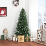 4.5FT Frosted Prelit Christmas Tree With 200 Warm Lights & Metal Stand. Fixed Price $133.97.