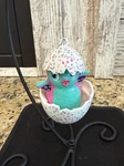 Kurt Adler Hatchimals Penguala Christmas Ornament Cracked Egg Pink Teal. Fixed Price $13.60.