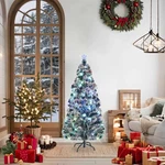Pre-lit Green And White Fiber Optic Christmas Tree 8 Ft 5 Sizes Vidaxl. Fixed Price $60.99.