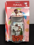 Peanuts Snoopy Cool Off Pint Mason Jar Glass - Straw Milkshake Gift Set Nib. Fixed Price $19.96.