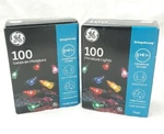 Two - Ge 100 Miniature Multi Color String Lights Pc: 60215 HS19. Fixed Price $14.55.