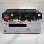 Ritz C7 Christmas Holiday Light Set 25 Bulbs Multicolor - Indoor/outdoor Fused. Fixed Price $14.95.