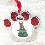 2025 Christmas Tree Ornament Photo Picture Frame Pet Paw Dog Cat. Fixed Price $14.99.