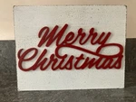Target Bullseyes Playground Merry Christmas Box Stand Or Hang Wooden Sign - New. Fixed Price $10.00.