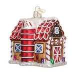Old World Christmas Gingerbread Barn Building Glass Ornament Free Box 20070 New. Fixed Price $19.98.