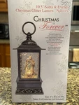 Christmas Forever Santa & Friends Glitter Lantern Nativity 10.5" New In Box. Fixed Price $28.95.
