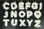 Monogram Christmas Ornament Target Wondershop Faux Furry White Letters New. Fixed Price $8.99.