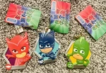 Pj Masks Flat Resin Christmas Ornament Set Owlette Catboy Gekko Kurt Adler. Fixed Price $14.99.