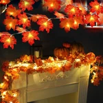 Pack 20FT Led Fall Decor Maple Leaf Lights - Battery Operated Indoor/outdoor. Fixed Price $19.99.