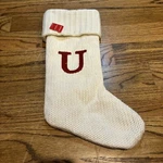 Letter U Monogram Stocking Wondershop White Holiday Initial Christmas Target 18. Fixed Price $9.93.
