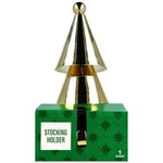 Festive Voice Gold Tree Stocking Holder Decor, 8INCH. Fixed Price $27.99.