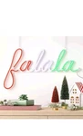 Led Animated Christmas Neon Fa La Hangable Sign White/red/green - Wondershop. Fixed Price $39.99.