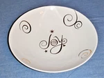 Large "joy" Pasta Bowl 13"X Ceramic Shiny Gold Celebration Christmas - Elsa. Fixed Price $15.00.