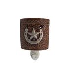 Scentsational Leather Texas Lone Star Wall Plug In Wax Warmer Western Cowboy. Fixed Price $9.95.