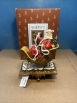 2008 Roman Inc Josephs Studio Santa Sleigh Stocking Holder Hanger Box. Fixed Price $39.86.