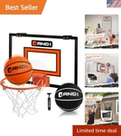 Ultimate Over The Door Mini Basketball Hoop - Includes 2 Balls & Pump, No Tools. Fixed Price $95.98.
