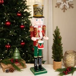 Northlight 24" Red Green Gold Wood Christmas Nutcracker Drummer. Fixed Price $81.89.