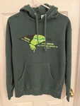 Dr. Seuss Grinch Green Fleece Hoodie Ugly Christmas Sweater 5K Leclaire Ia "m". Fixed Price $12.00.