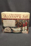 Royal Seasons 5 Piece Stoneware Accessory Set. Fixed Price $7.44.
