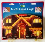 Santas Best 100 Icicle Clips Shingle Or Gutter Christmas String Lights New. Fixed Price $16.59.