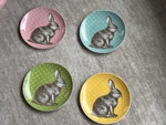 Bia Cordon Bleu Set Of 4 Porcelain Rabbit Dinner Plates Polka Dot. Fixed Price $79.79.