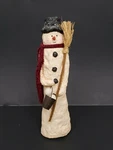 Vintage Christmas Tall 13" Frosty The Snowman Holidays Home Decor Statue Figure. Fixed Price $30.00.