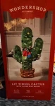 Wondershop Christmas Incandescent Tinsel Cactus, 32 Inches Nib. Fixed Price $75.00.