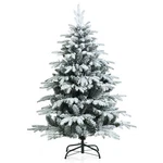 Topbuy Snow Flocked Christmas Tree, Pre-lit Artificial Xmas W/ Led Lights. Fixed Price $75.99.