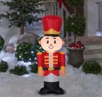 4' Toy Soldier Yard Christmas Inflatable Decoration - Nib Gemmy. Fixed Price $31.49.