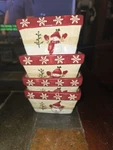 St. Nicholas Square Winter Wishes Ceramic Microwavable Bowls. Fixed Price $44.99.