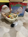 Rare 1995 Telco Motionette Rub-a-dub Talking Santa The Bath Tub Christmas. Fixed Price $95.00.