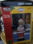 Gemmy Lighted Airblown Inflatable Homer Christmas 4FT The Simpsons. Fixed Price $102.00.