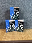 Lot Of 3 Sylvania 100 Mini Christmas String Lights Indoor/outdoor Nib. Fixed Price $12.99.