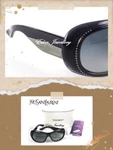Original Yves Saint Laurent Sunglasses Made Italy Crystal 6119/S Oplblue Grey. Fixed Price $233.51.